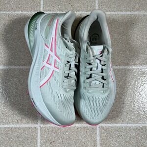 Asics GT-2000 12 Shoes Womens Sz 7 Pure Aqua Pink Mesh Lace Up Sneakers 1012B506